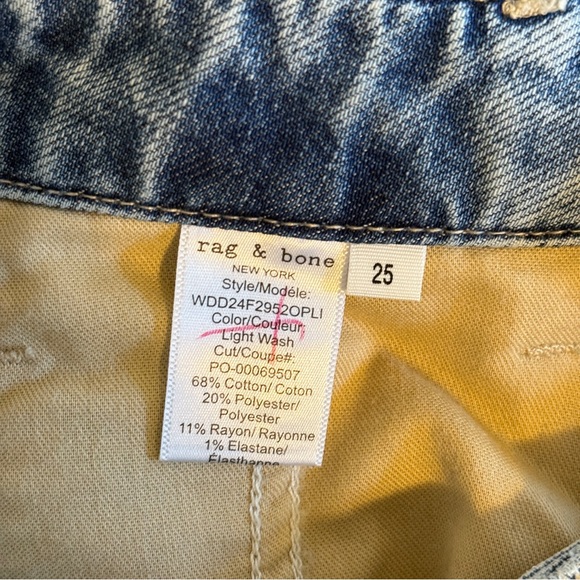 Rag and bone featherweight arianna high rise wide leg jeans- Size 25 - Picture 11 of 11